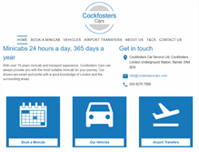 Tablet Screenshot of cockfosterscars.com